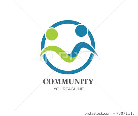 leadership,community and social care Logo template vector 73071113