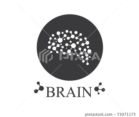 Brain Logo vector icon Template illustration 73071173