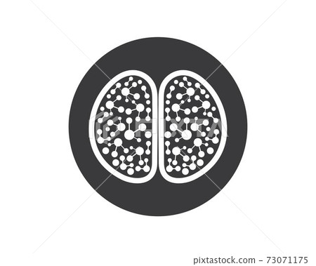 Brain Logo vector icon Template illustration 73071175