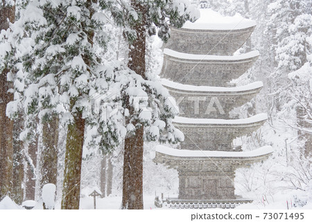 Haguroyama五層塔在冬天 Haguroyama五層塔在冬天 73071495
