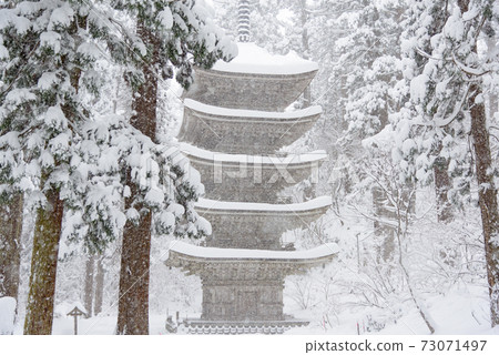 Haguroyama五層塔在冬天 Haguroyama五層塔在冬天 73071497