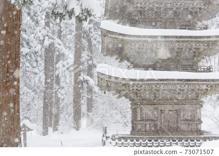 Haguroyama五層塔在冬天 Haguroyama五層塔在冬天 73071507
