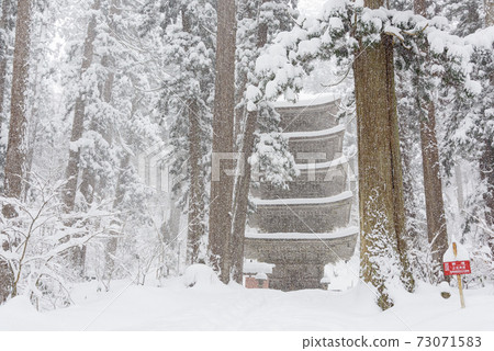 Haguroyama五層塔在冬天 Haguroyama五層塔在冬天 73071583