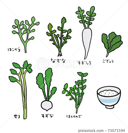 Seven herbs illustration Seven herbs illustration 73071594