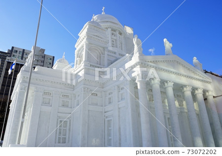 Sapporo Snow Festival heavy snow statue Sapporo Snow Festival heavy snow statue 73072202