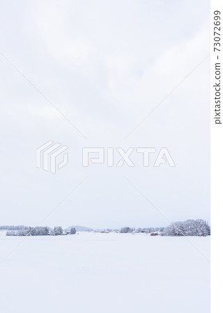 Landscape of heavy snowfall area Landscape of heavy snowfall area 73072699