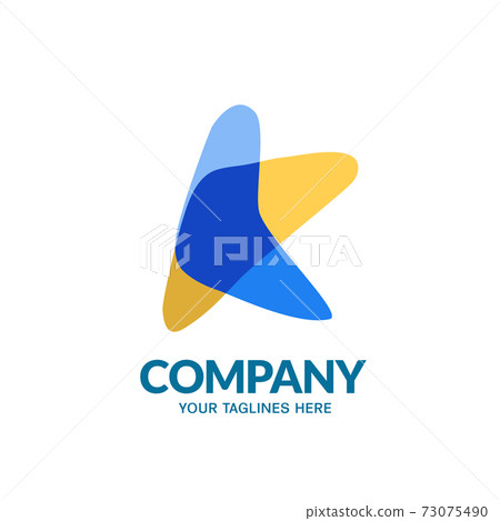 K letter logotype vector design fun shape elements company logo design K letter logotype vector design fun shape elements company logo design 73075490