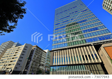 春日後樂園附近的文京區東京城市景觀 73077943