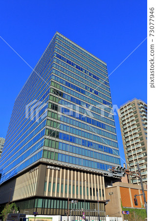 春日後樂園附近的文京區東京城市景觀 73077946