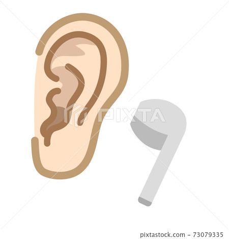 耳朵和無線耳機 73079335