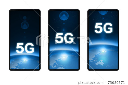 智能手機5g高速線屏幕壁紙屏幕設計形象 插圖素材 圖庫