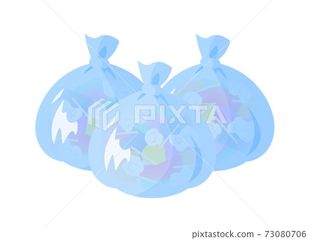 Translucent garbage bag blue Translucent garbage bag blue 73080706