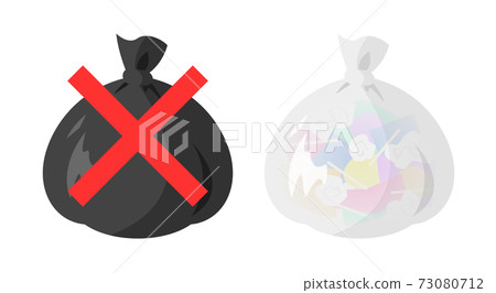 Invisible trash bag and visible trash bag 73080712