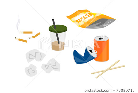 Littered garbage 73080713