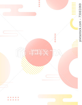 Simple geometric background illustration 02 73081069