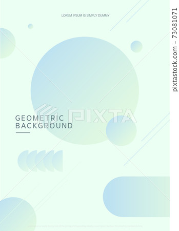 Simple geometric background illustration 11 73081071