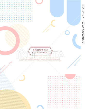 Simple geometric background illustration 08 73081292