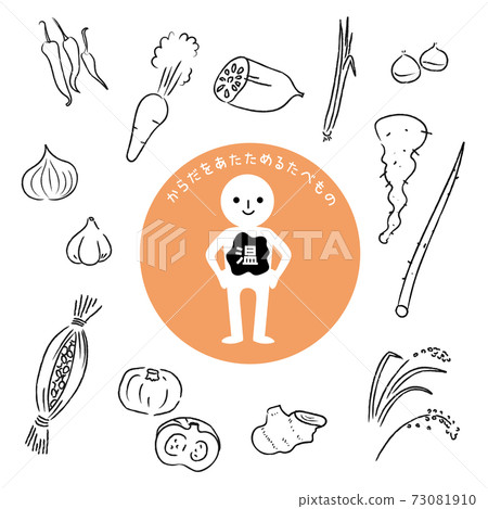 食物線畫使身體變暖 食物線畫使身體變暖 73081910
