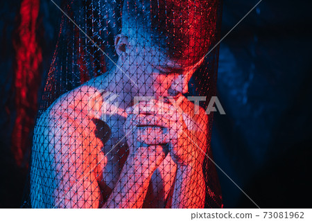 depressed man social inequality red neon light depressed man social inequality red neon light 73081962