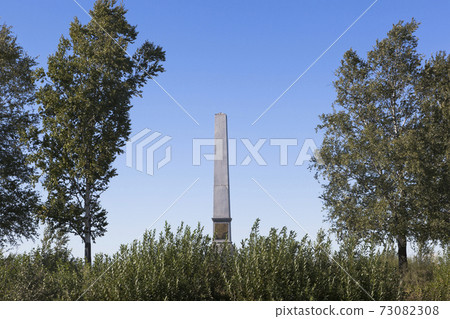 Monument stele to builders Belozersky channel in the city of Belozersk Vologda region Monument stele to builders Belozersky channel in the city of Belozersk Vologda region 73082308