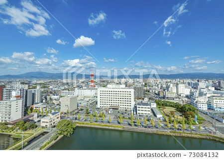 佐賀縣佐賀市從佐賀縣廳Ob望台(北)看到的佐賀市市容 佐賀縣佐賀市從佐賀縣廳Ob望台(北)看到的佐賀市市容 73084132