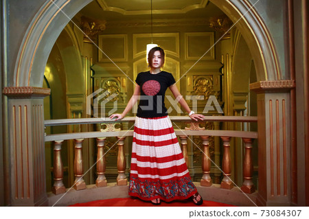 girl dancing in the old house girl dancing in the old house 73084307
