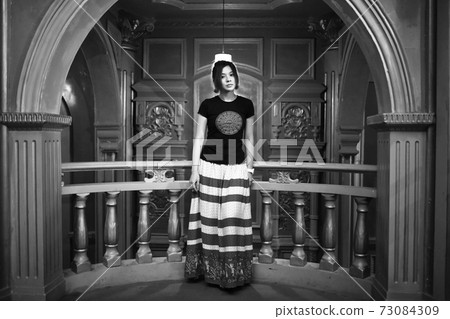 bright near the window, Beautiful chinese girl in the traditional heritage , oriental scenes and old classic mansion room in kaiping old town in guang bright near the window, Beautiful chinese girl in the traditional heritage , oriental scenes and old classic mansion room in kaiping old town in guang 73084309