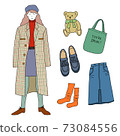 Autumn / winter coordination illustration 73084556