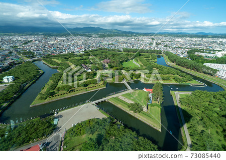 Scenery of Goryokaku seen from Goryokaku Tower 73085440