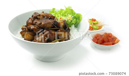 Pork Adobo Caramelised on Rice Pork Adobo Caramelised on Rice 73089074