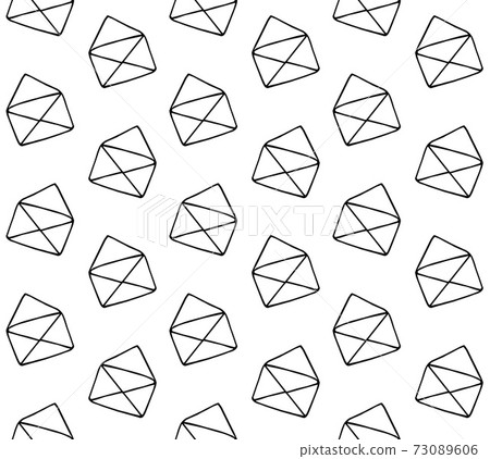 Vector seamless pattern of opened letter envelope 73089606