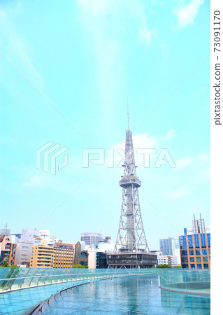 名古屋市,水上宇宙飛船和電視塔景觀 名古屋市,水上宇宙飛船和電視塔景觀 73091170