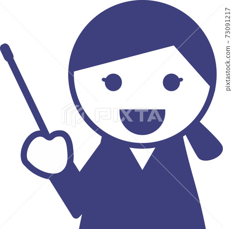 Female explanation presentation - Stock Illustration [73091217] - PIXTA