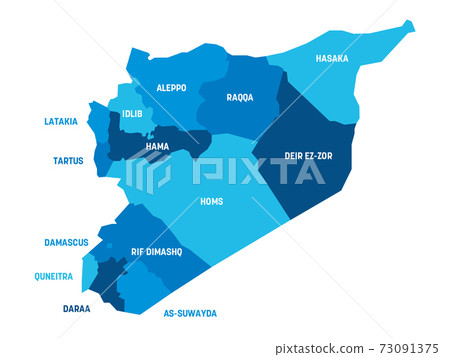 Syria - map of governorates 73091375