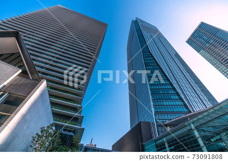 日本東京城市景觀，虎之門之丘等的景色 73091808