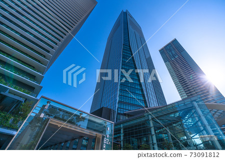 日本東京城市景觀，虎之門之丘等的景色 73091812