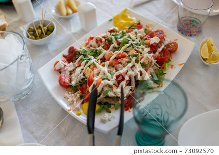 Different varieties of ingredients for making lunch Different varieties of ingredients for making lunch 73092570