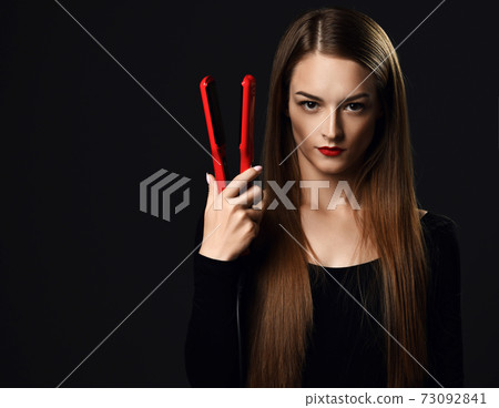 Serious woman young professional with silky Serious woman young professional with silky 73092841