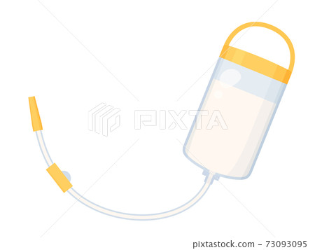 Illustration of a bottle of tube feeding_stomach wax_NG 73093095