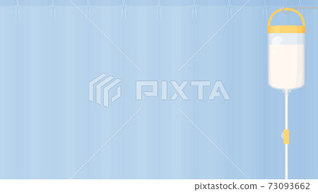 Tube feeding and hospital room curtain background illustration_stomach wax_NG_16: 9 73093662
