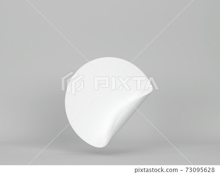 Blank round sticker mockup Blank round sticker mockup 73095628