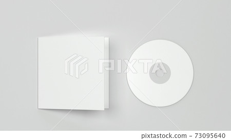 Blank compact cd with cover mockup 73095640