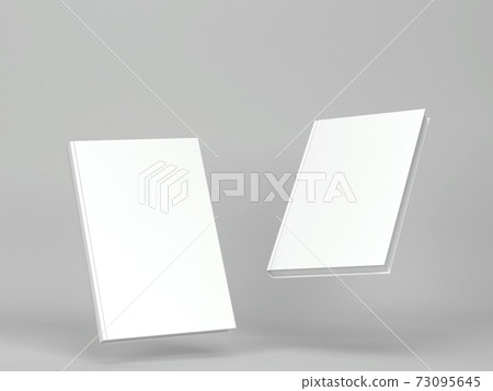 Blank book cover mockup 73095645