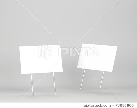 Download Blank Yard Sign Mockup Stock Illustration 73095906 Pixta