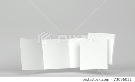 Blank square leaflet mockup Blank square leaflet mockup 73096031