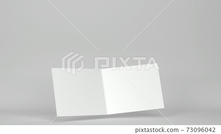 Blank greeting card or brochure mockup 73096042