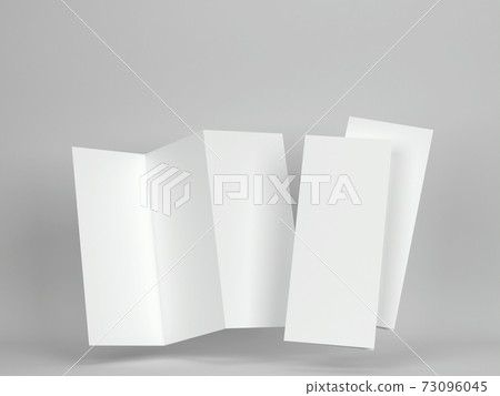 Blank trifold brochure mockup 73096045
