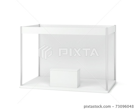 Trade show booth with counter mockup Trade show booth with counter mockup 73096048