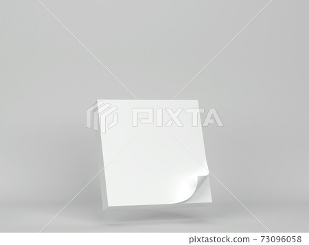 Download Blank Sticky Note Mockup Stock Illustration 73096058 Pixta