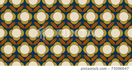 Retro flower pattern 73096647